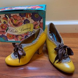 Poetic License Yellow Heels